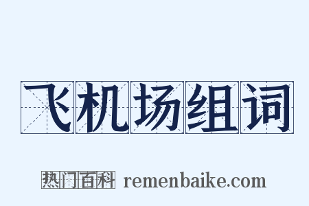 飞机场组词是什么意思的图片